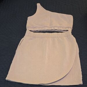 NWOT LAVENDER FREE ASSEMBLY FREE SKIRT W/ONE SHOULDER CROP TOP-SZ LARGE (10/12)